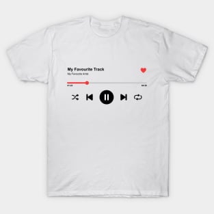 Favourite Track on White T-Shirt